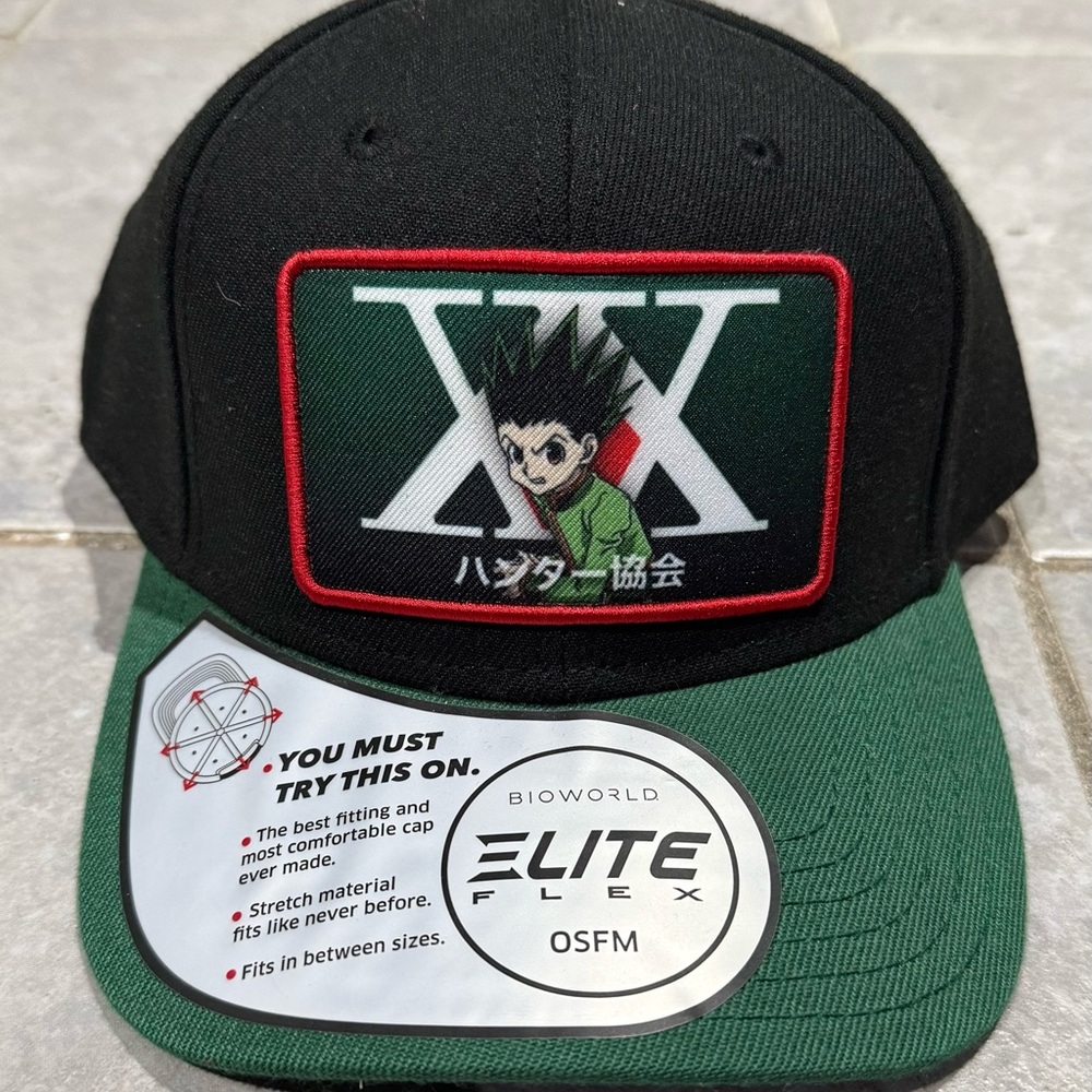 Hunter X Hunter Bioworld Black and Green Anime Character Cap